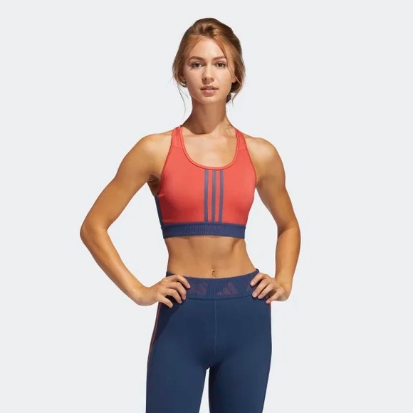 Adidas Don’t Rest 3 Stripes Medium Impact Sports Bra - Picture 5 of 5